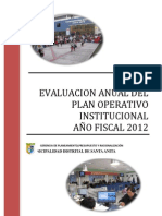 Evaluacion Anua Del POI 2012 PDF