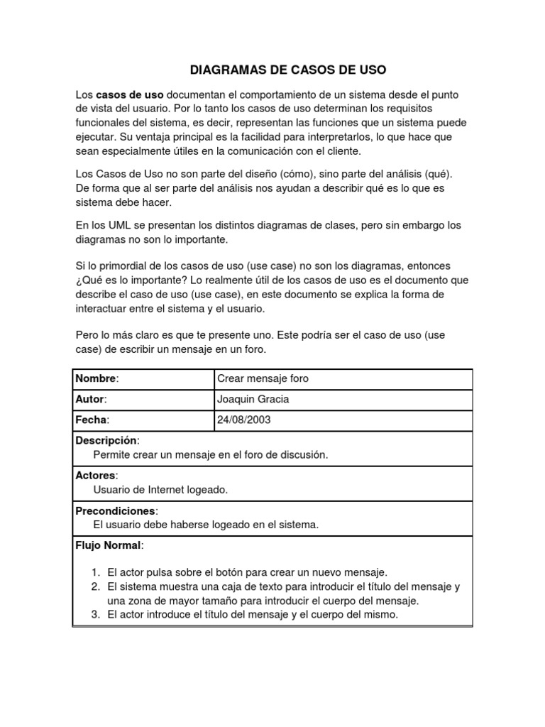 Diagramas de Casos de Uso | PDF | Caso de uso | Áreas de informática