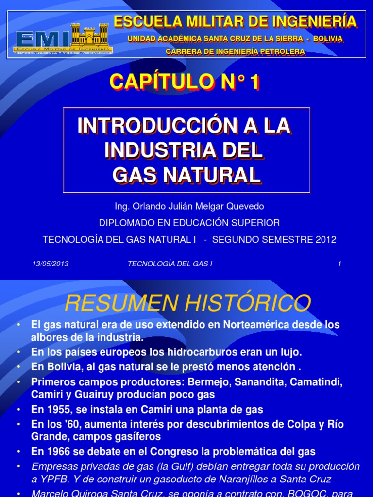 Introducción a la Industria del Gas Natural | PDF | Combustibles ...