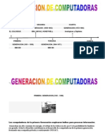 Generacion Computadoras Kevin Morales