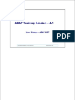 ABAP Session - 4 - 3-User Dialogs-LIST