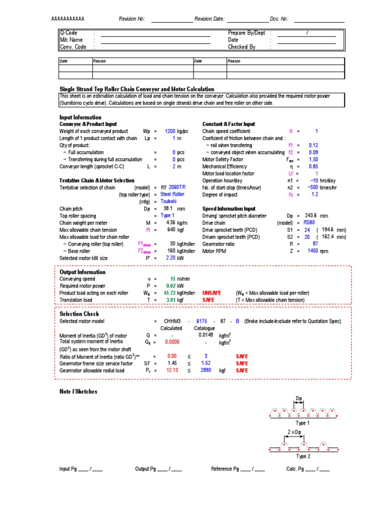 Motor Selection Calculator PDF Electric Motor Mechanical Engineering