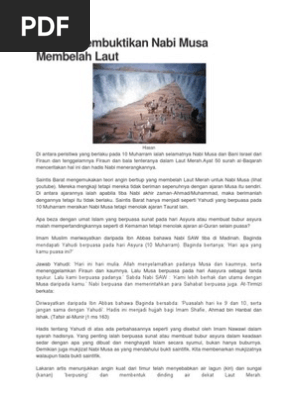 Saintis Membuktikan Nabi Musa Membelah Laut Pdf