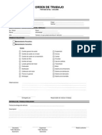 Orden de Trabajo de Taller Automotriz PDF