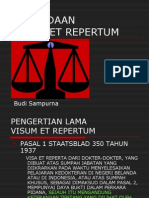 Visum Et Repertum Dan Pengadaan