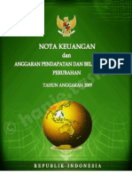 Nota Keuangan 2009 Republik Indonesia