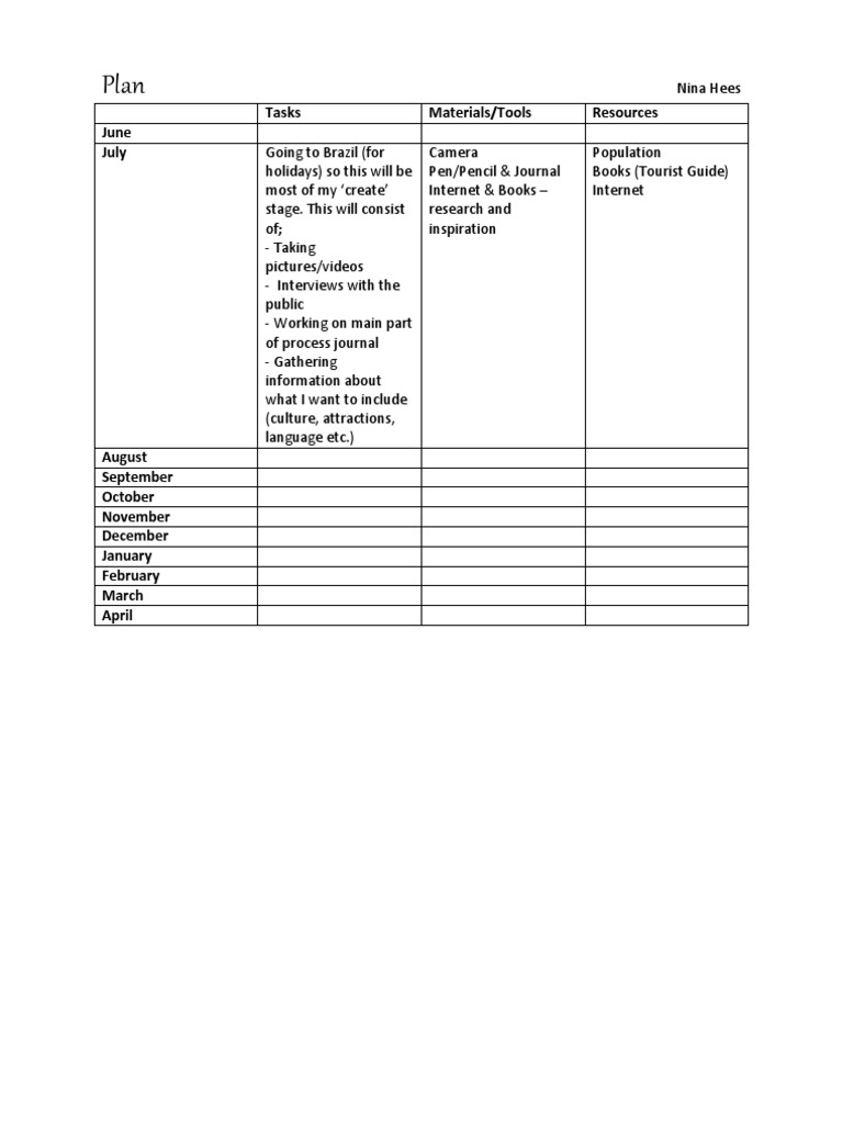 Plan | PDF | Language Arts & Discipline | Foreign Language Studies