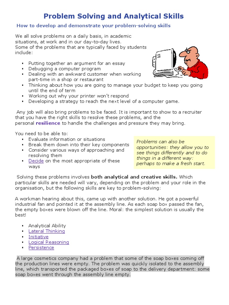 Enhancing Analytical Problem-Solving Skills | PDF | Creativity | Cognition