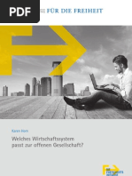 Welches Wirtschaftssystem passt zur offenen Gesellschaft?