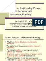 Materials Engineering Course: Atomic Structure and Interatomic Bonding