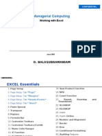 NITIE Training 2007 - Excel 1.0