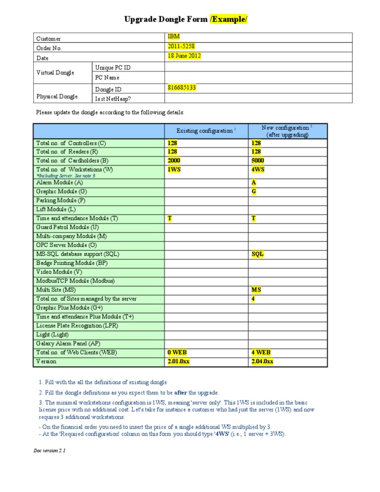 Dongle Upgrade Configuration Guide | PDF | Business | Computers