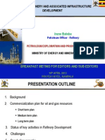 Progress of Refinery and Associated Infrastructure Development in Uganda PDF