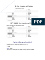 Countries and Capitals