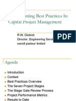 Implementing Best Practices in Capital Project Management