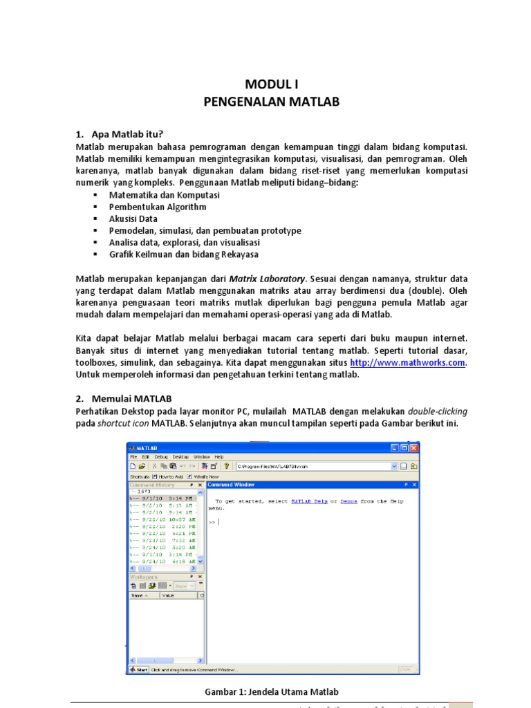 Pengenalan Matlab Pdf