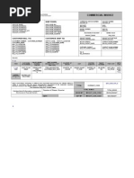 Commercial Invoice Layout Design