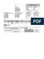 Commercial Invoice Layout Design