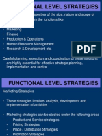 Functional Level Strategies-Ch7