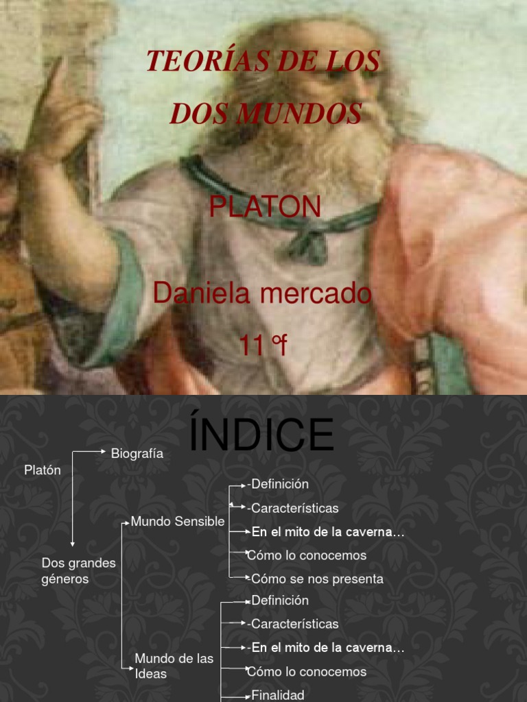 Teoria de Los Dos Mundos. Daniela Platón Conocimiento