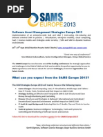 SAMS Europe 2013 Preview