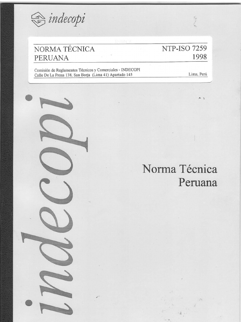 NTP-ISO 7259: Válvulas de Compuerta | PDF | Acero | Materiales de ...