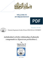 Hubungan Aktifitas Antioksidan Senyawa Fenolik Dalam Hipericum Pervoratum L