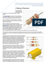 A Look at The Power Rating of Resistors