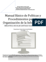 Manual de Politicas y Procedimientos Biblioteca SIP