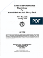 Emulsified Asphalt Slurry Seal