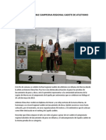 Elena Ruiz Pay Doble Campeona Regional Cadete de Atletismo