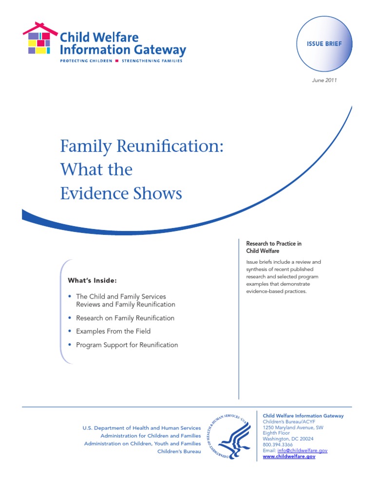 Family Reunification Child Protective Services Foster Care Free
