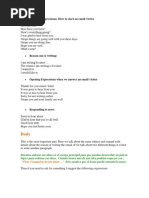 Carta Informal en Ingles