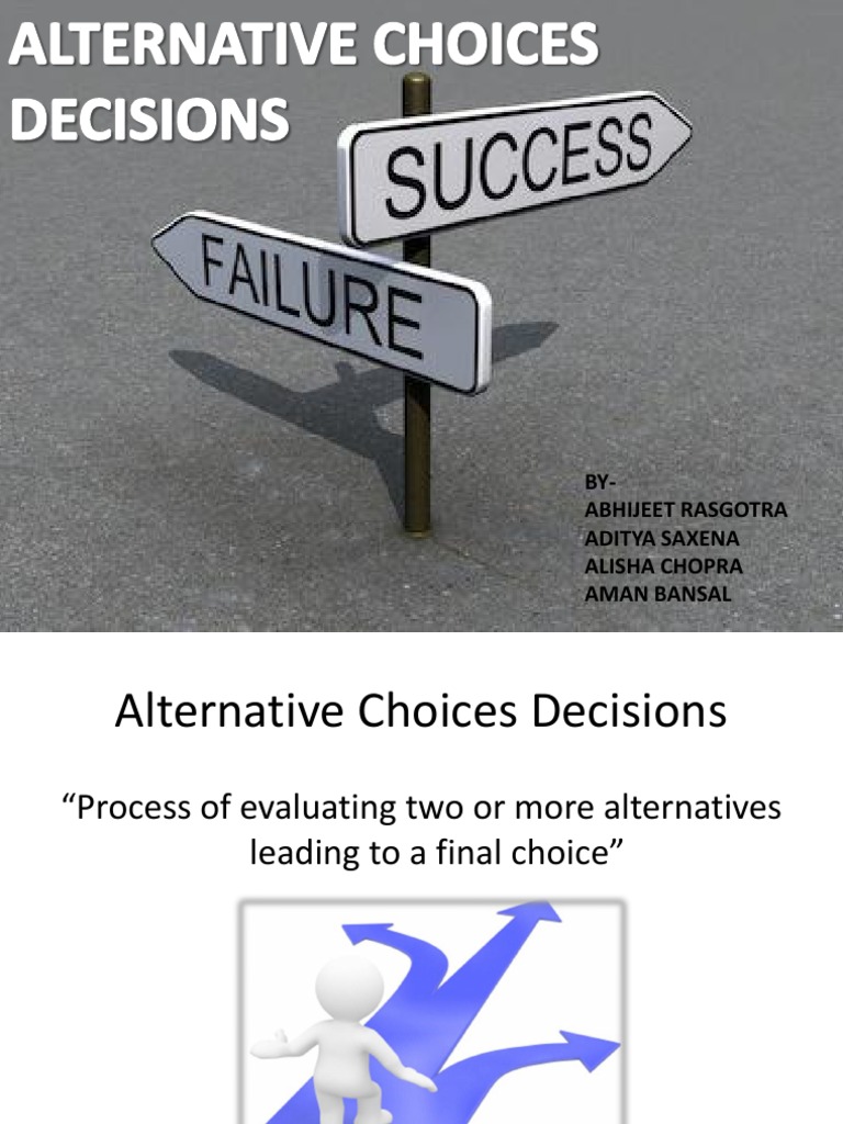 Alternative Choices and Decisions | PDF | Cost Of Goods Sold | Depreciation