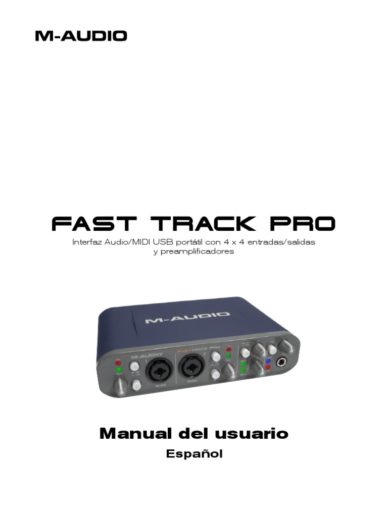 Manual M-Audio Fast Track Pro | PDF