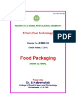 Food Packaging Lecture Notes