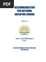 Download Form for Incentive Award by Ankur Upadhyay SN141442879 doc pdf