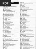 Acronyms and Abbreviations of Avionics Systems