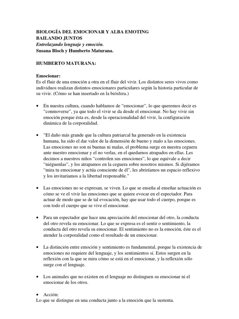 Bio. Emocionar y Alba Emo | PDF | Ira | Las emociones