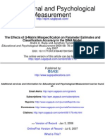 The Effects of Q-Matrix Misspecification On Parameter Estimates and Classification Accuracy in The DINA Model