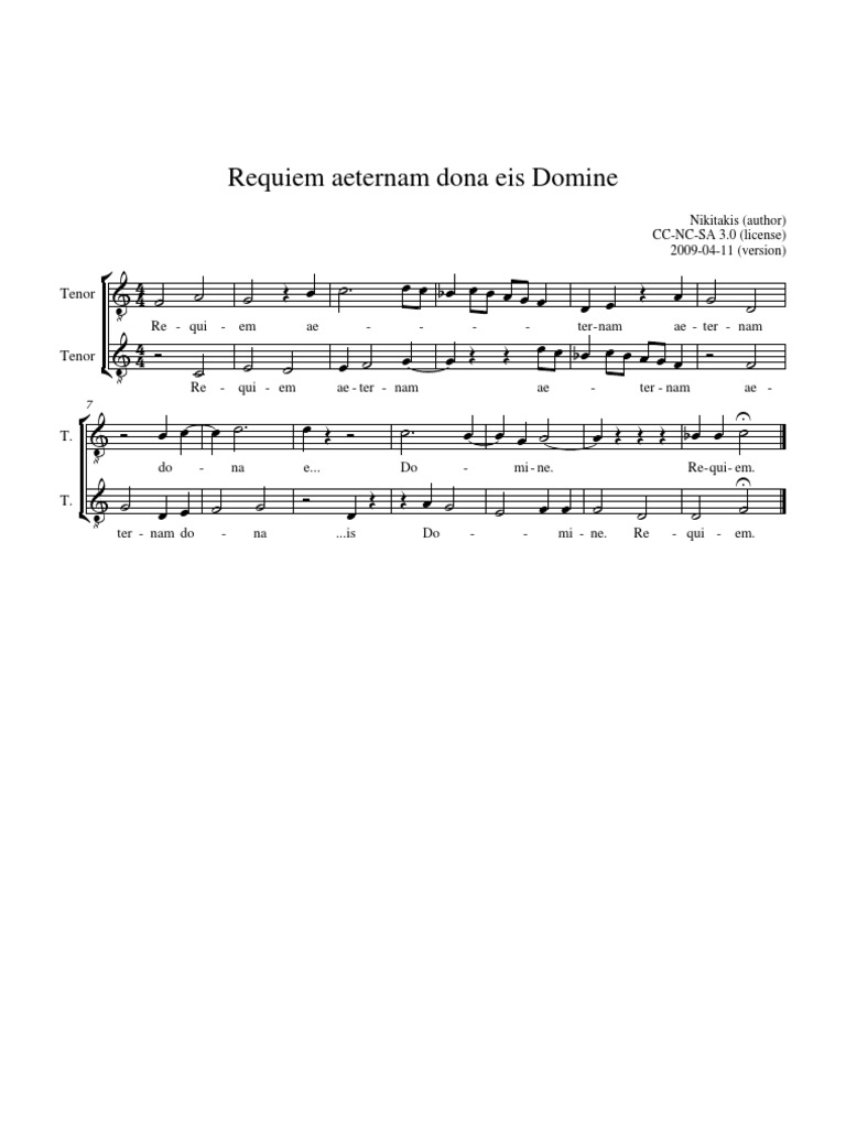 Dona Eis Requiem In English With Contextual Examples – JSEFUE