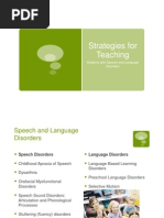 Strategies For Speech & Language Disorders