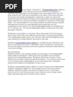 Download Biodegradable Plastic Liquid Additive by BiodegradablePlastic SN141460272 doc pdf