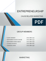 Entrepreneurship: Cause Related Marketing