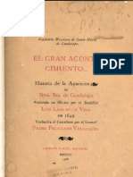 El Gran Acontecimiento... Historia de La Aparición de Nuestra Señora de Guadalupe 1649 PDF