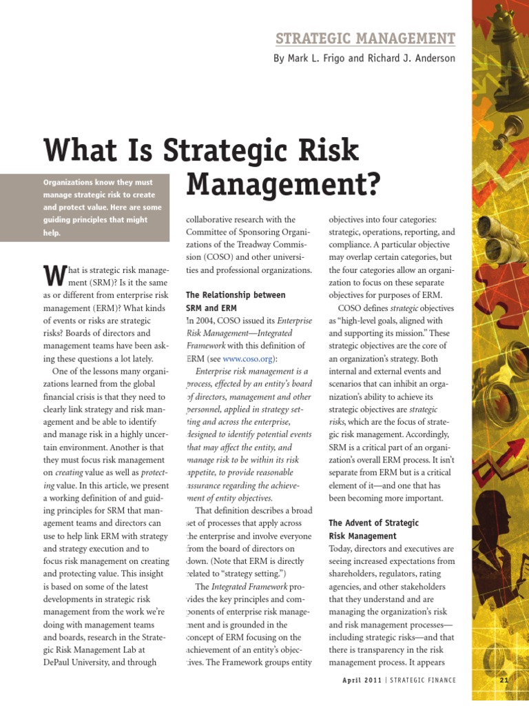 Understanding Strategic Risk Management | PDF | Enterprise Risk ...