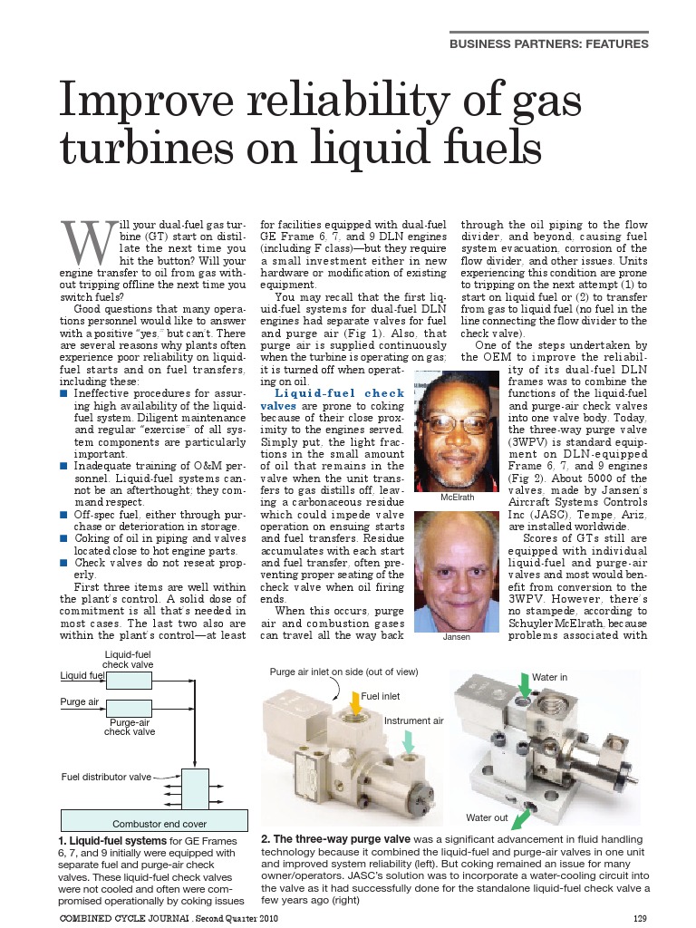 Water Cooled CheckValves PDF PDF Gas Turbine Valve