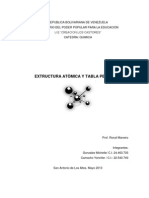 Trabajo Sobre La Tabla Peridica