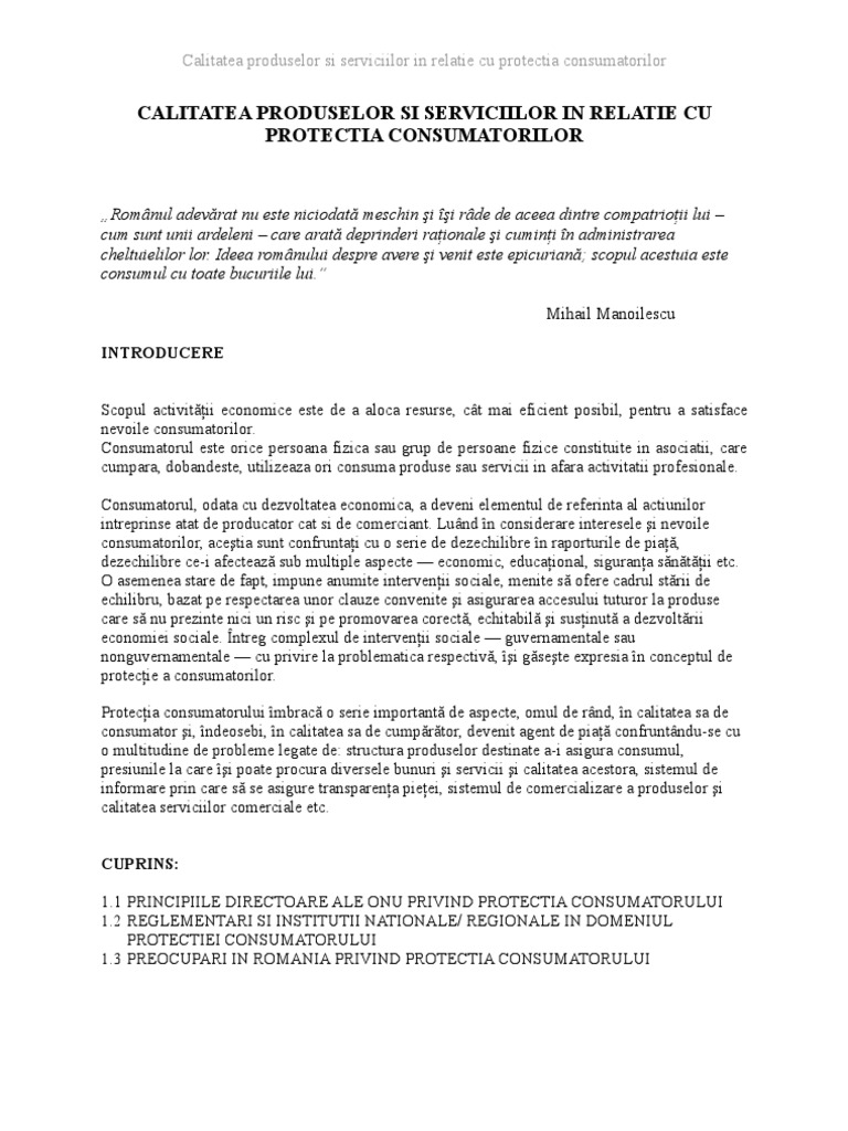 Calitatea Produselor Si Serviciilor In Relatie Cu Protectia Consumatorilor 2