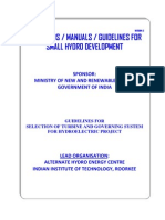 3.1 Guideline-selection of Turbine and Governing System